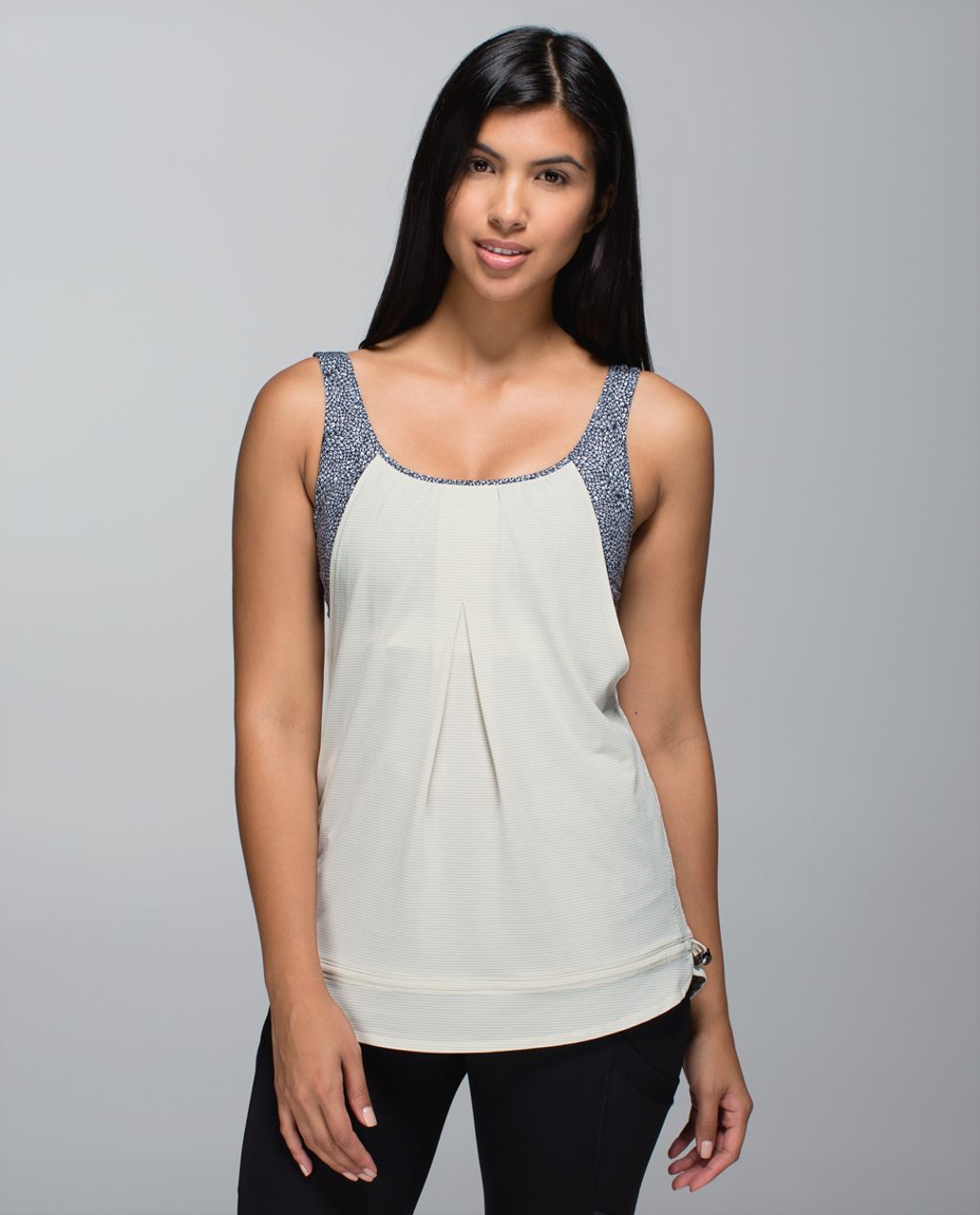 Lululemon Run Times Tank - Heathered Ghost / Plush Petal Black Ghost / Ghost