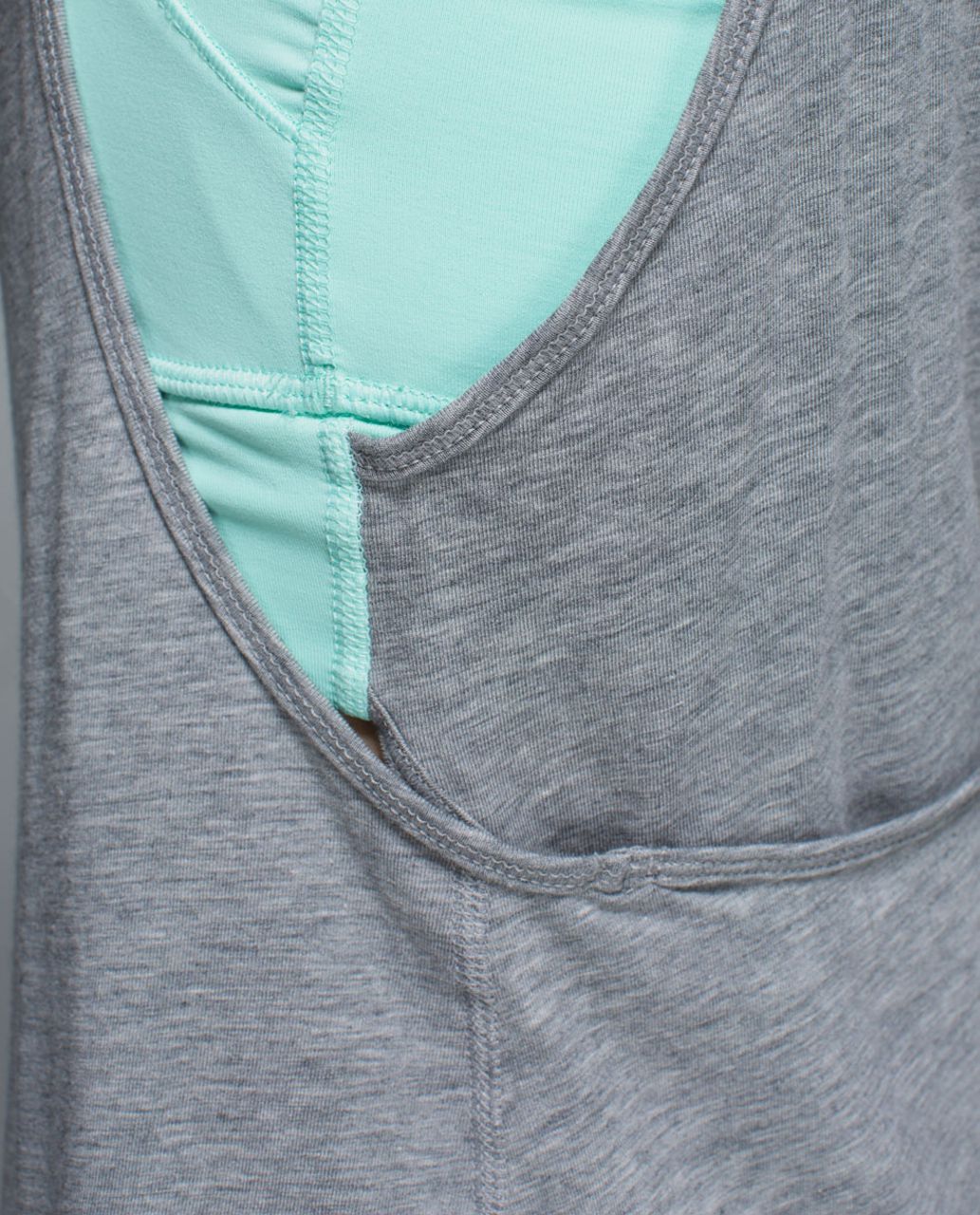 Lululemon Twist & Turn Tank - Heathered Medium Grey / Toothpaste