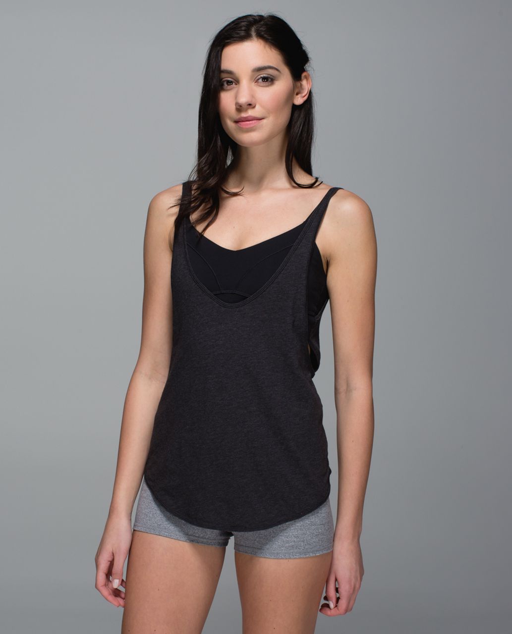 Lululemon Breathe In Tank - Heathered Purple Fog / Mauvelous