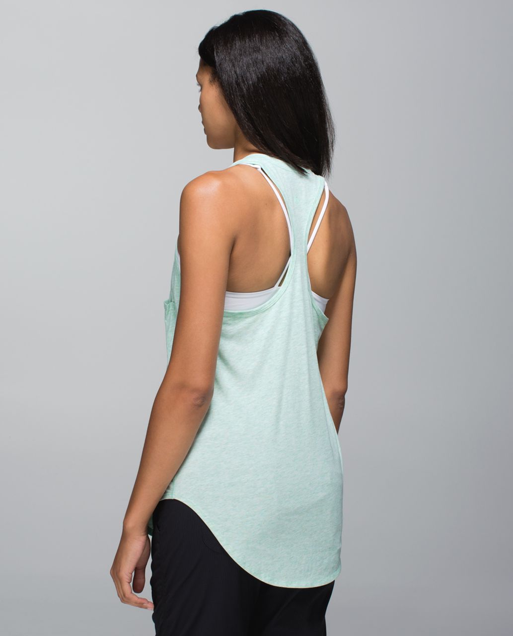 Lululemon Yogi Racerback - Heathered Toothpaste