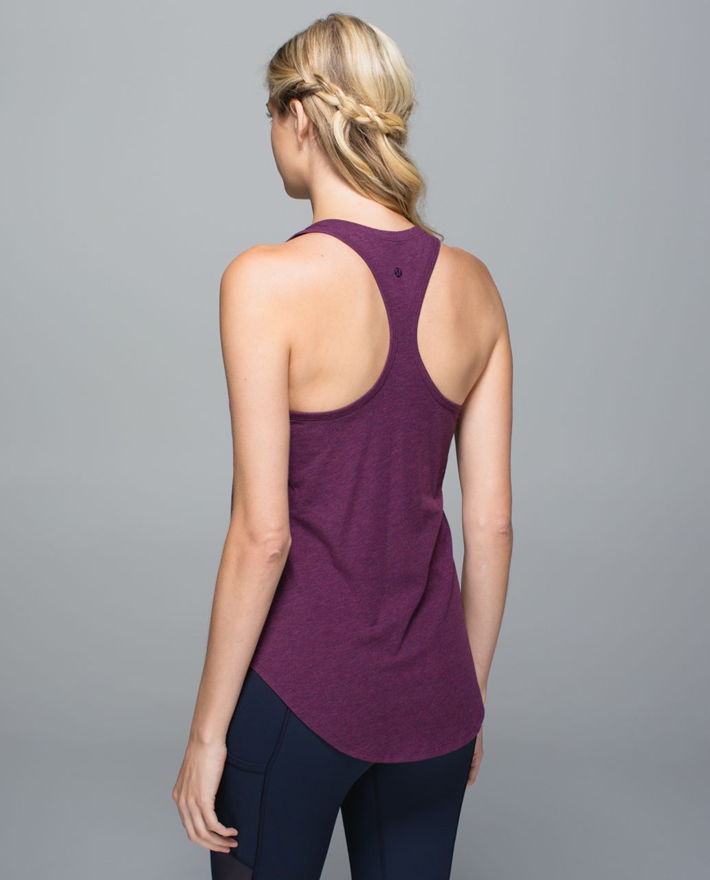 Lululemon Yogi Racerback - Heathered Berry Yum Yum