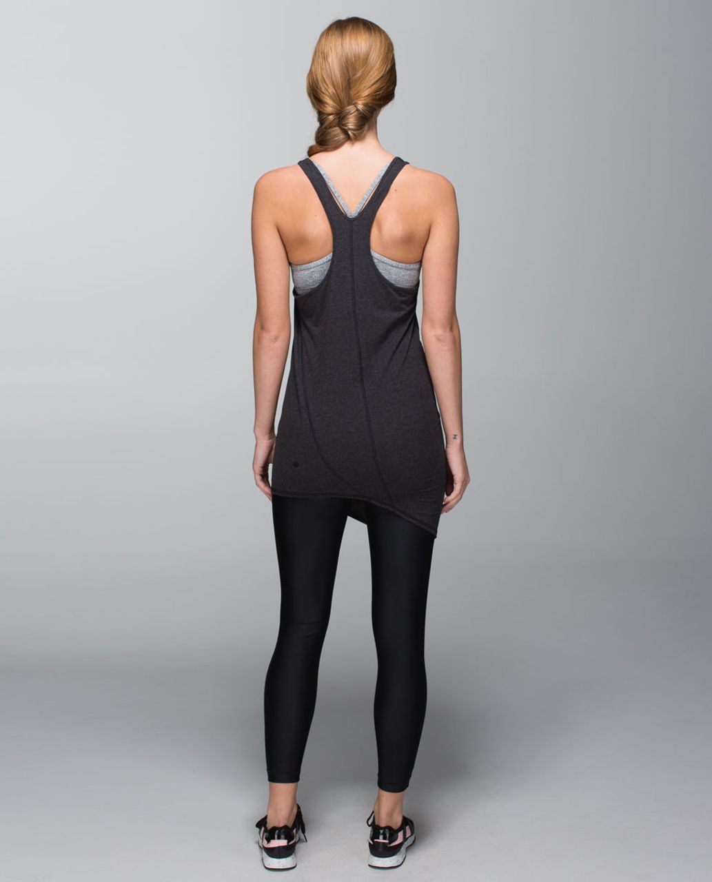 Lululemon Torque Tank - Heathered Black