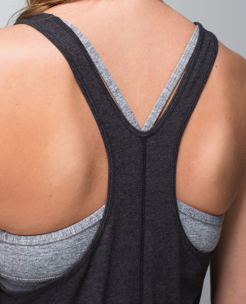 Lululemon Torque Tank - Heathered Black