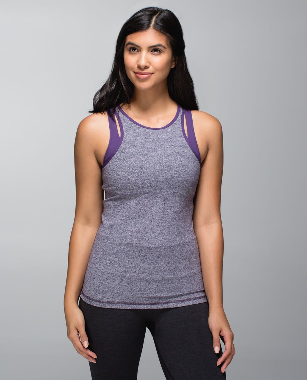 Lululemon Inspiration Tank - Heathered Black Grape / Going Grape