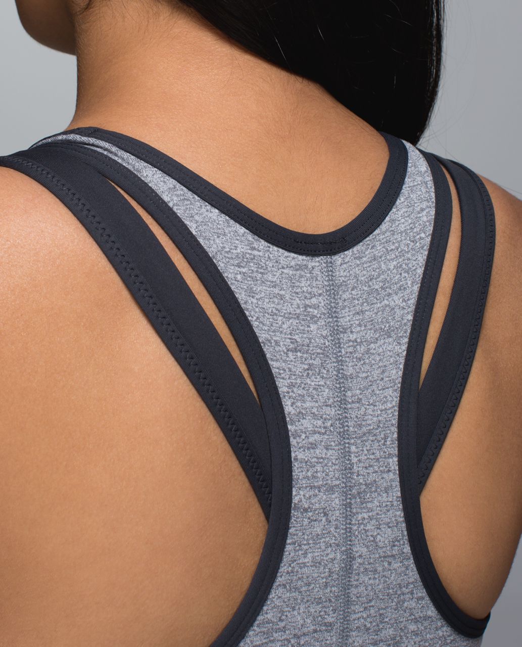 Lululemon Inspiration Tank - Heathered Slate / Deep Coal