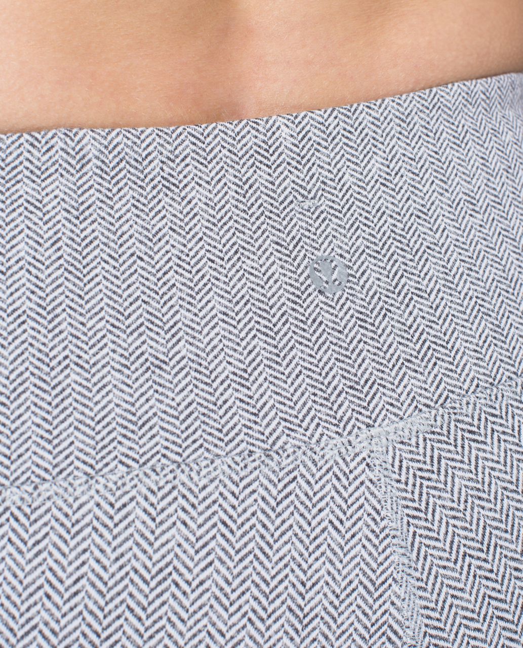 Lululemon Run:  Turn Around Tight - Heathered Herringbone Heathered Black White