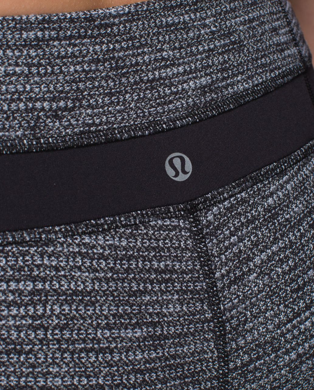 Lululemon Skinny Groove Pant - Coco Pique Black / Black