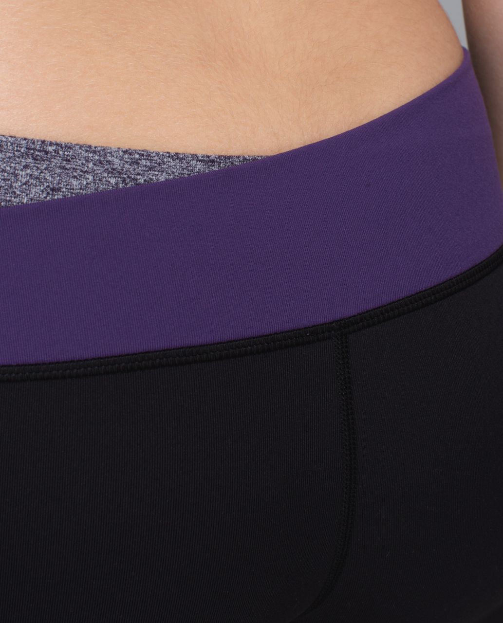 Lululemon Astro Wunder Under Crop II - Black / Going Grape / Heathered Slate