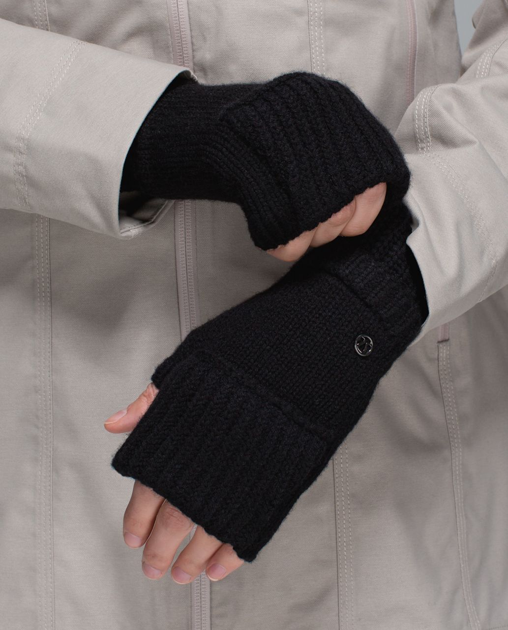 Lululemon Happy Yogi Hand Warmers - Heathered Black /  Black