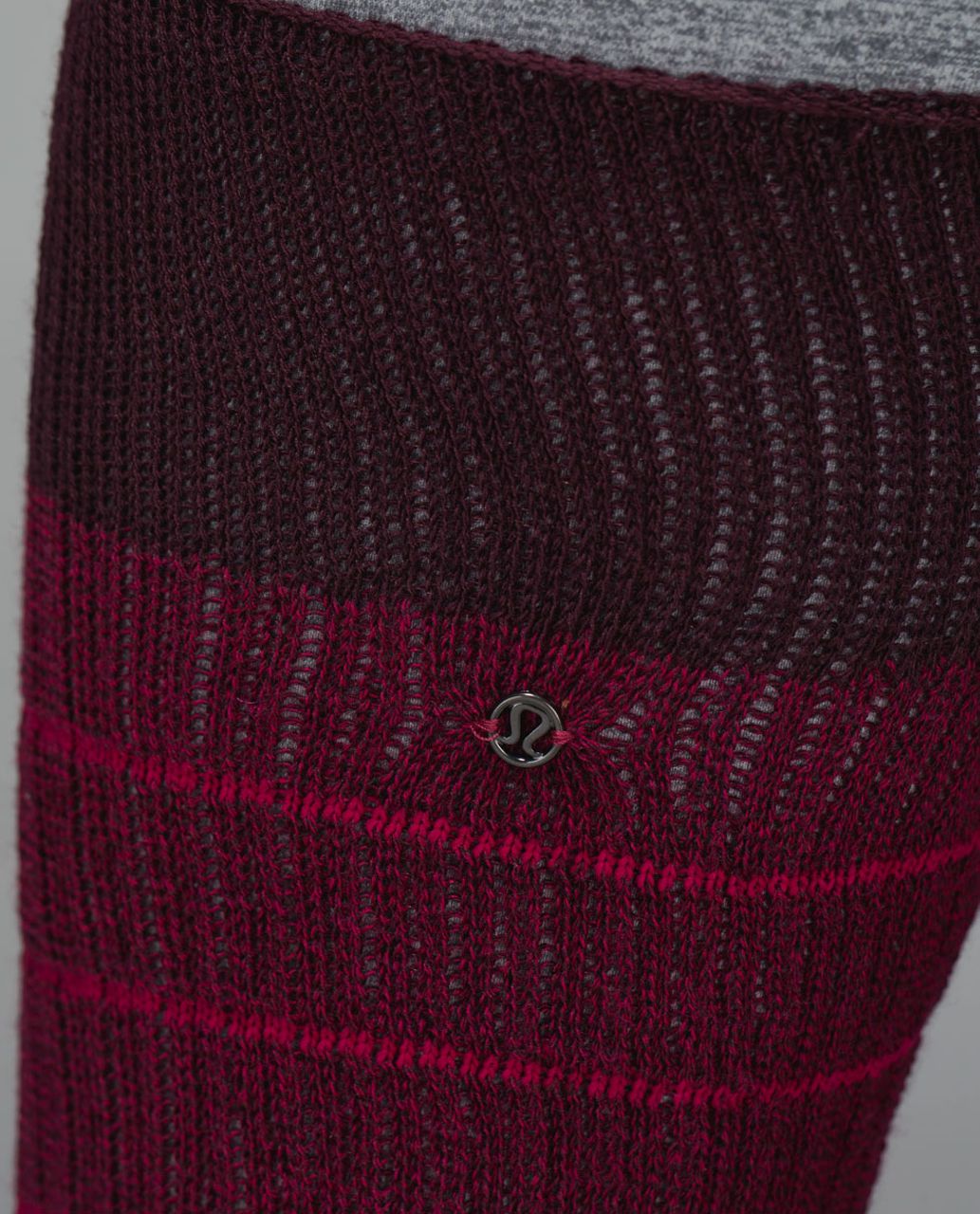 Lululemon Savasana Sock - 2x2 Twisted Bordeaux Drama