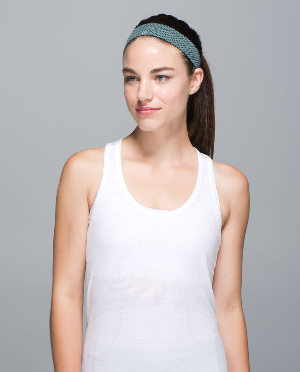 Lululemon Swiftly Headband - Heathered Fuel Green