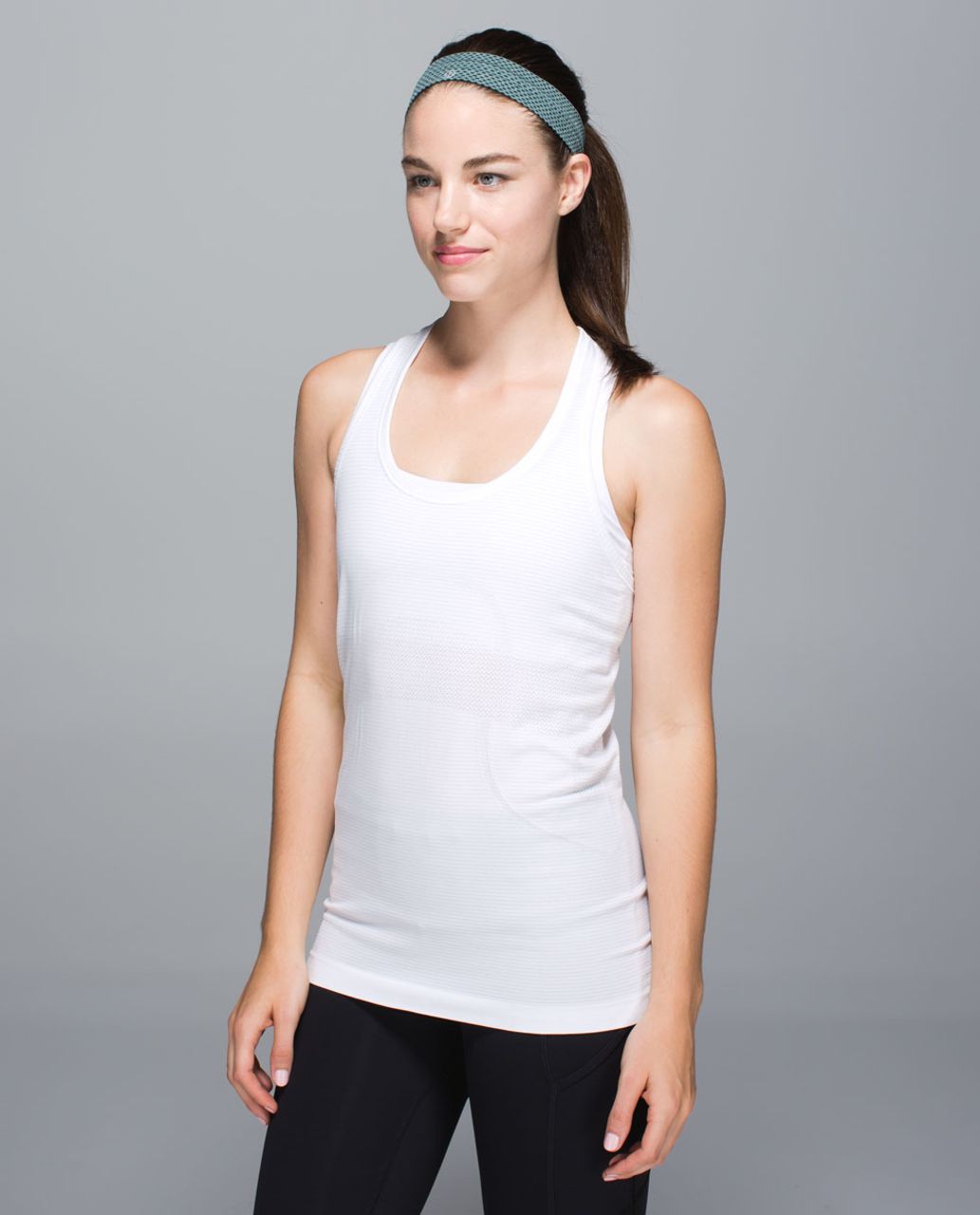 Lululemon Swiftly Headband - Heathered Fuel Green