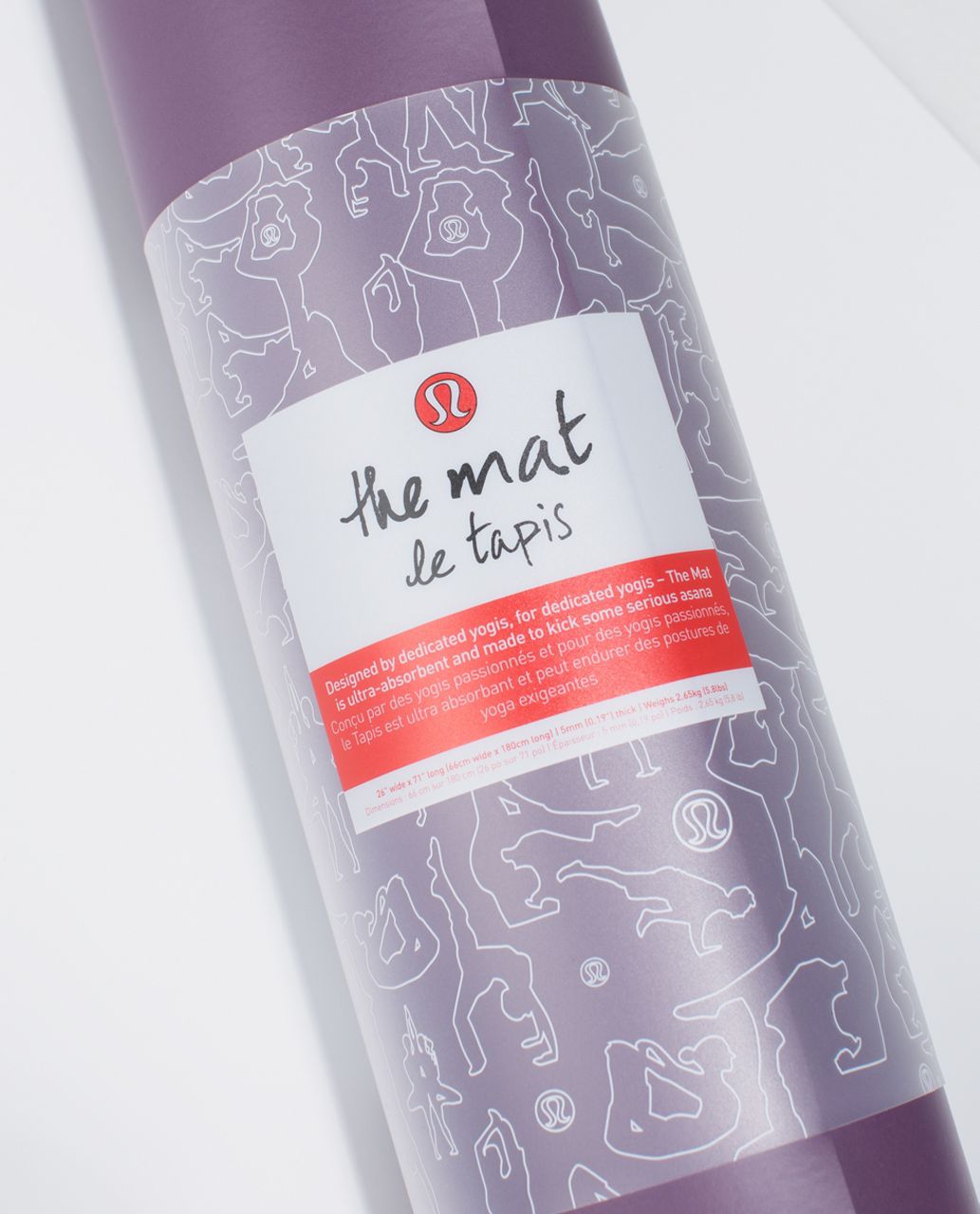 Lululemon The Mat - Berry Yum Yum / Berry Yum Yum / Black Grape