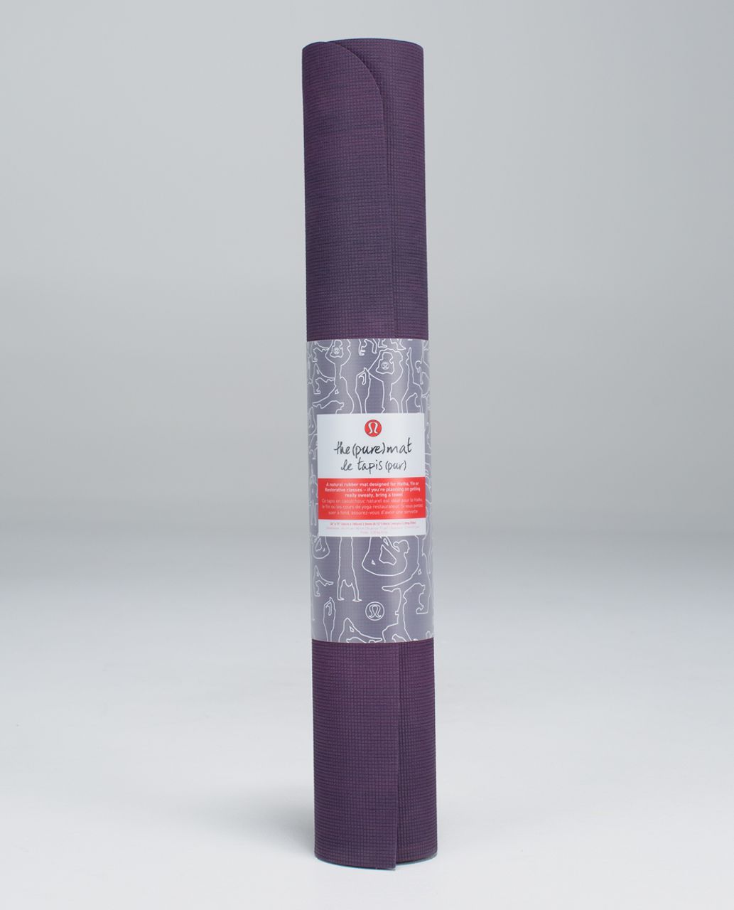 Lululemon The Pure Mat 3mm - Berry Yum Yum / Black Grape