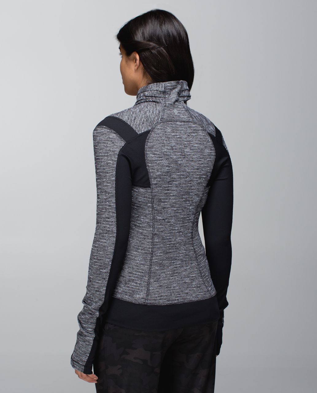 Lululemon Bhakti Yoga Jacket - Coco Pique Black / Black