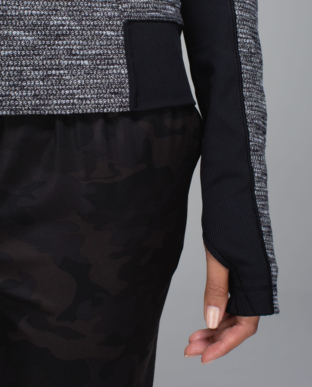 Lululemon Bhakti Yoga Jacket - Coco Pique Black / Black - lulu fanatics