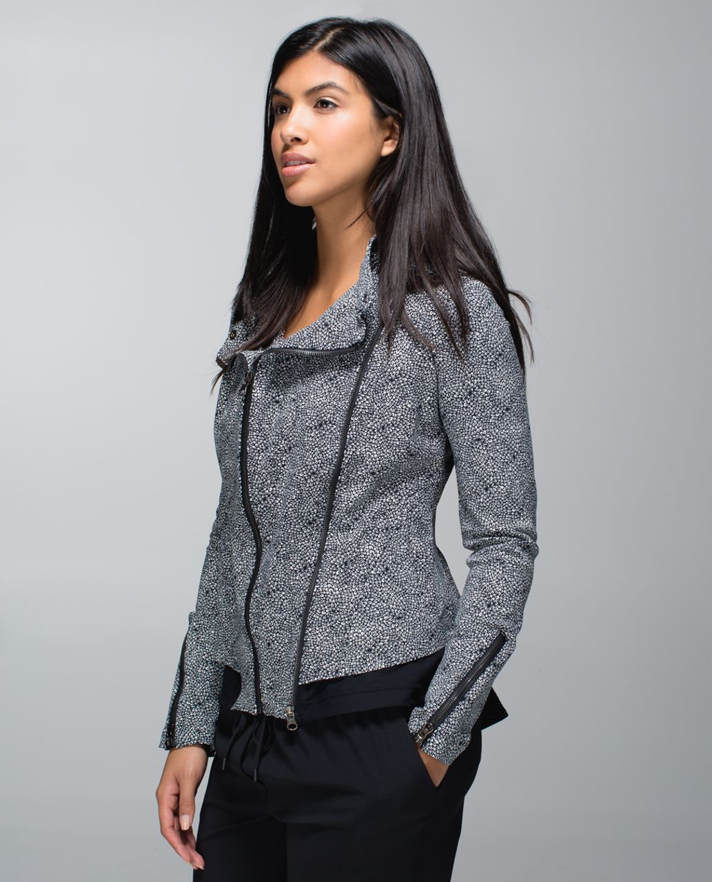 Lululemon Bust A Move Jacket - Plush Petal Black Ghost / Black / Black