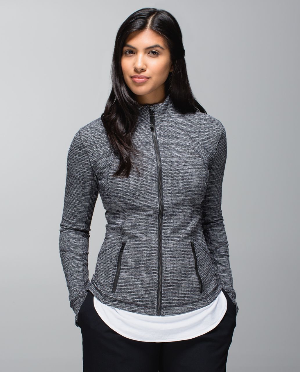 Lululemon Forme Jacket (Cuffins) - Coco Pique Black