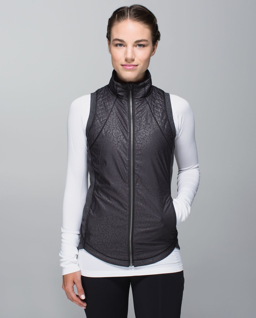 Lululemon Rebel Runner Vest - Petal Camo Embossed Black / Wee Stripe Black Heathered Black / Black