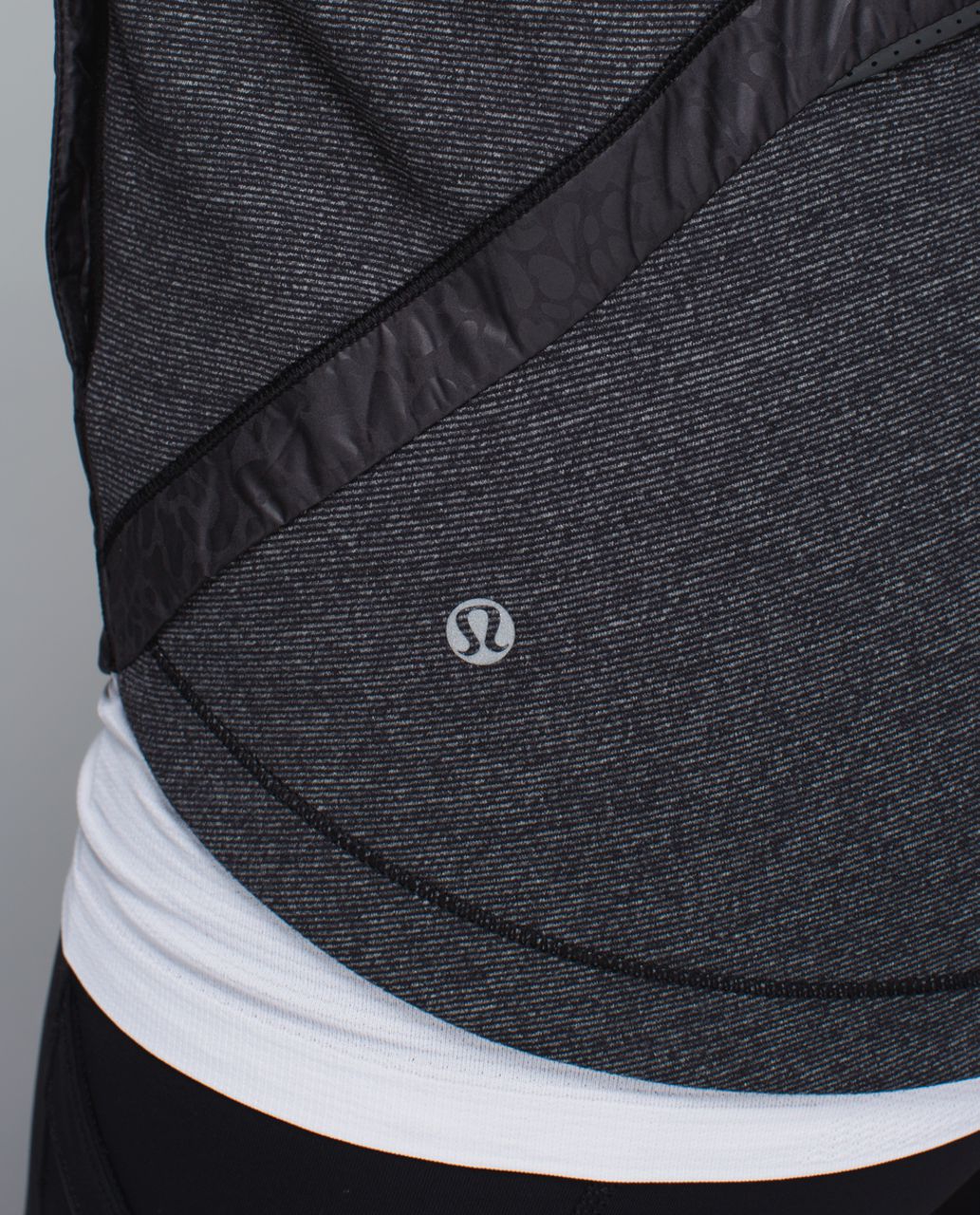 Lululemon Rebel Runner Vest - Petal Camo Embossed Black / Wee Stripe Black Heathered Black / Black