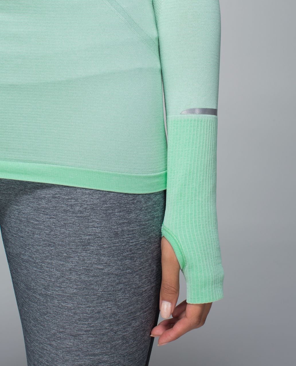 Lululemon Run:  Swiftly Tech 1/2 Zip - Heathered Toothpaste