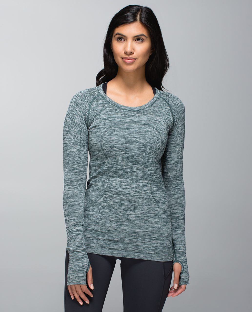 Lululemon Swiftly Tech Long Sleeve Crew - Classic Green / Classic Green -  lulu fanatics