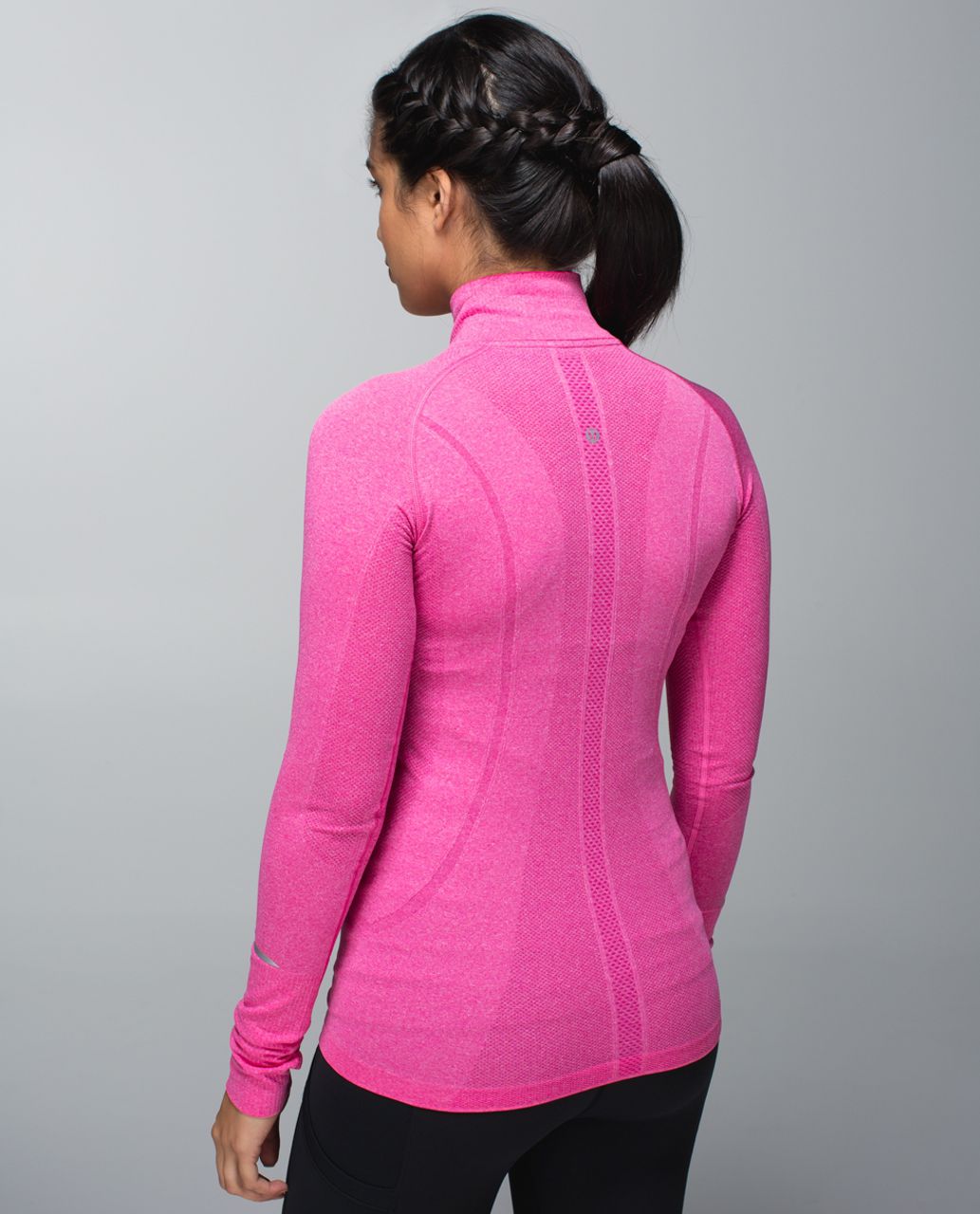 Lululemon Run:  Swiftly Tech 1/2 Zip - Heathered Jewelled Magenta