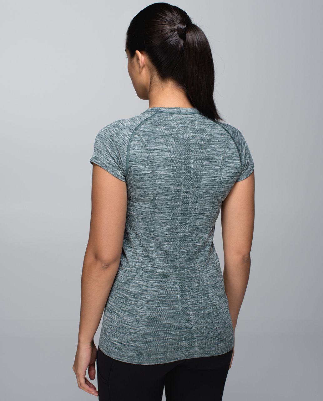 Lululemon Run: Swiftly Tech Short Sleeve Crew - Space Dye Heathered ...