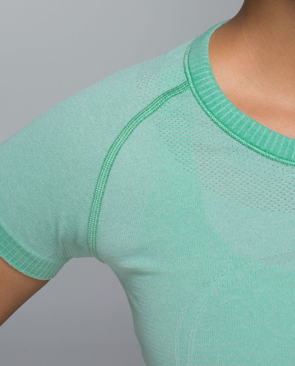 Lululemon Run:  Swiftly Tech Short Sleeve Crew - Heathered Toothpaste