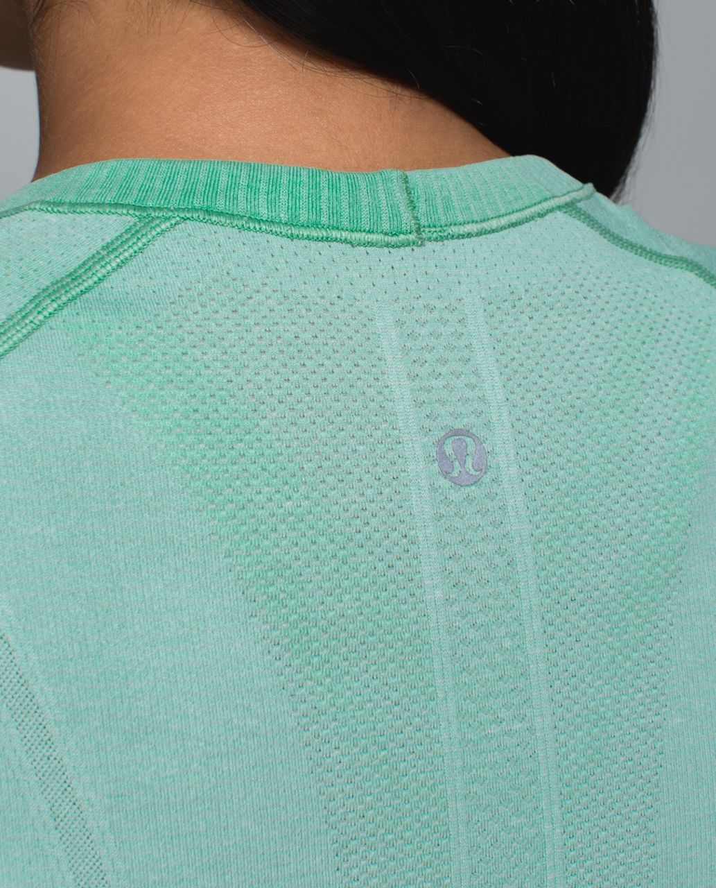 Lululemon Run:  Swiftly Tech Short Sleeve Crew - Heathered Toothpaste