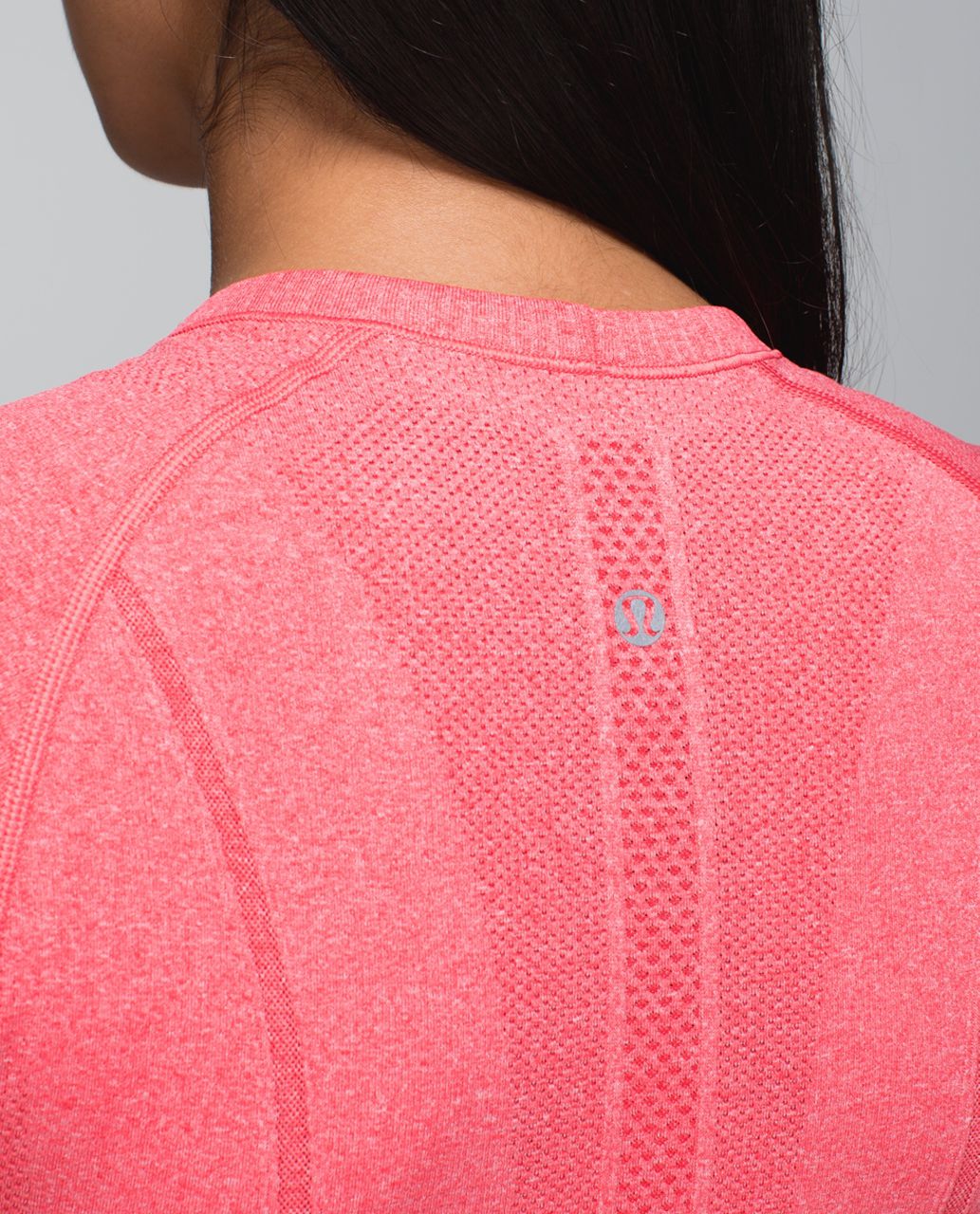 Lululemon Run:  Swiftly Tech Short Sleeve Crew - Heathered Rad Red