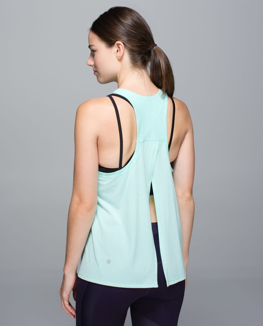 Lululemon Clip-In Tank - Heathered Toothpaste /  Toothpaste