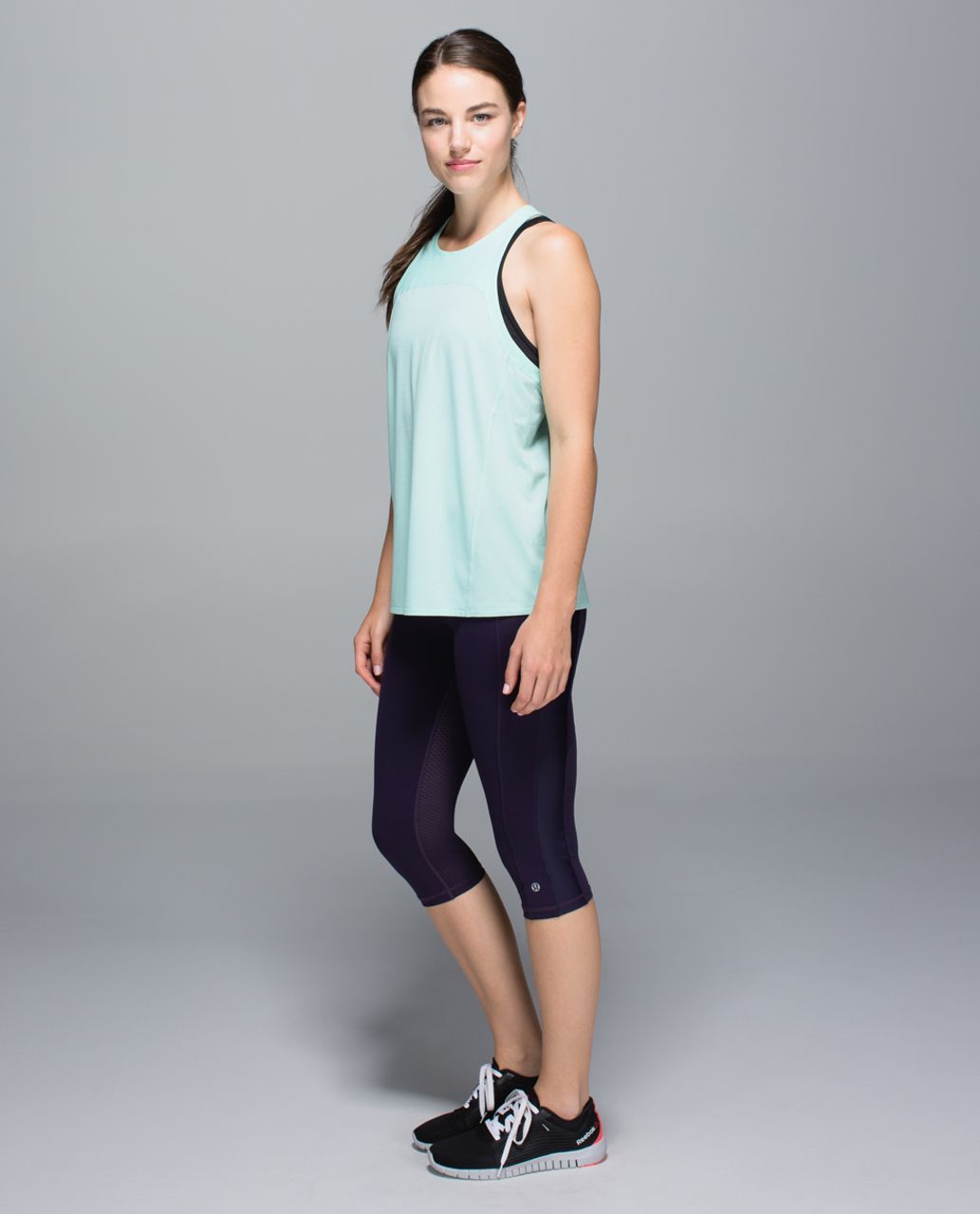 Lululemon Clip-In Tank - Heathered Toothpaste /  Toothpaste