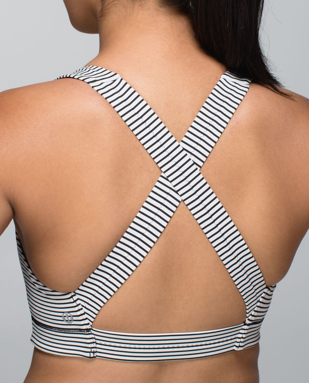 Lululemon In A Flash Bra II - Hyper Stripe Black Ghost / Black