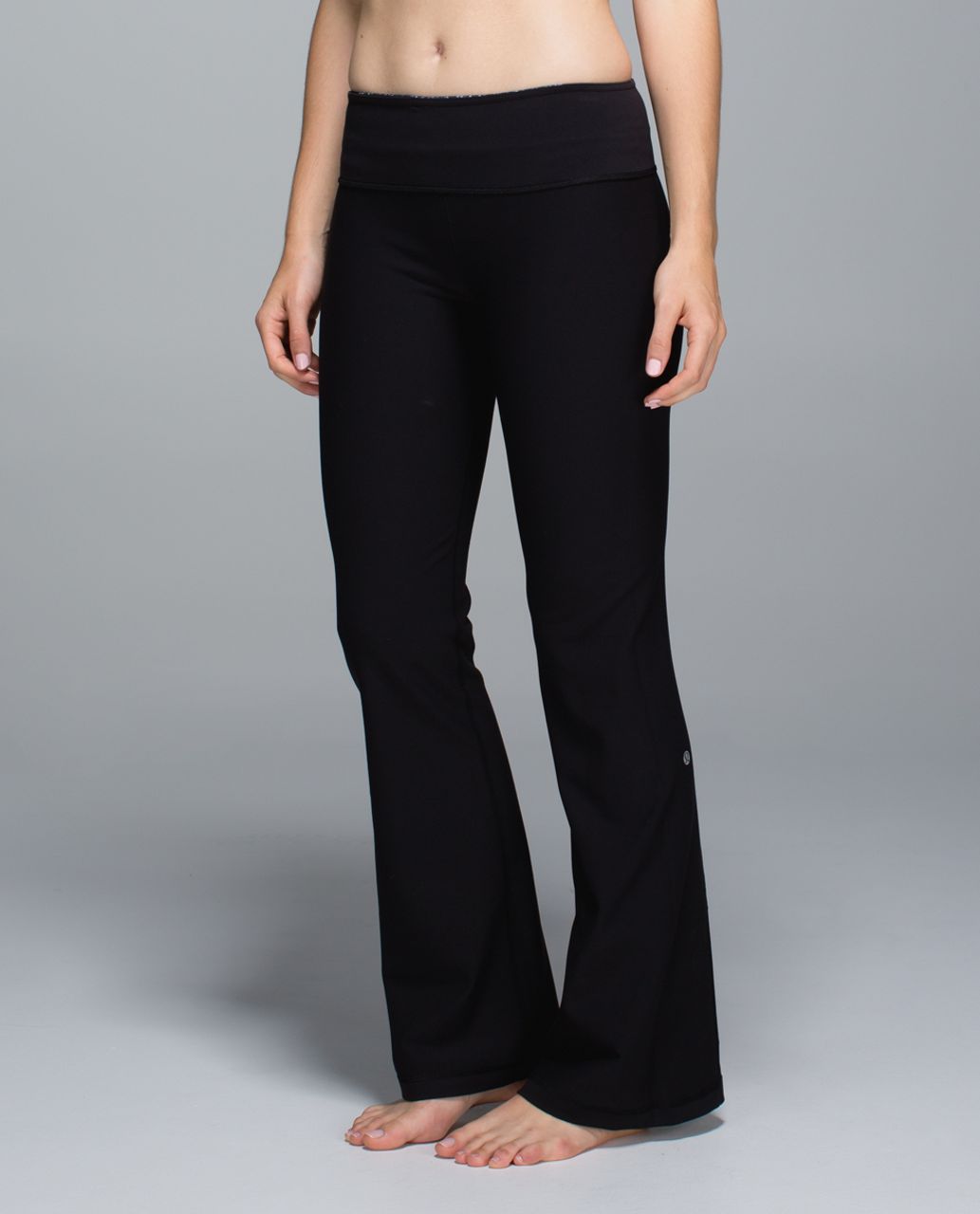 Lululemon Groove Pant *Full-On Luon (Regular) - Black / Rocky Road Sand Dune Toothpaste