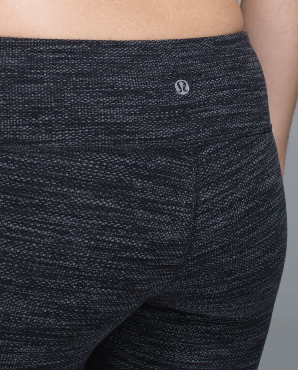 Lululemon Wunder Under Pant - Diamond Jacquard Space Dye Black Deep Coal