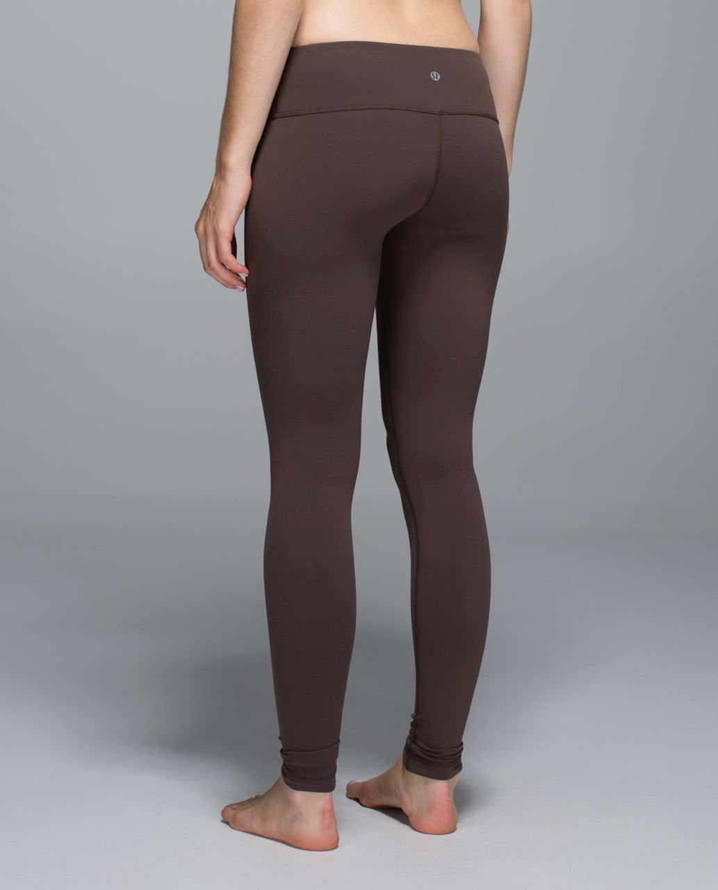 Lululemon Wunder Under Pant (Reversible) - Bark Chocolate / Black