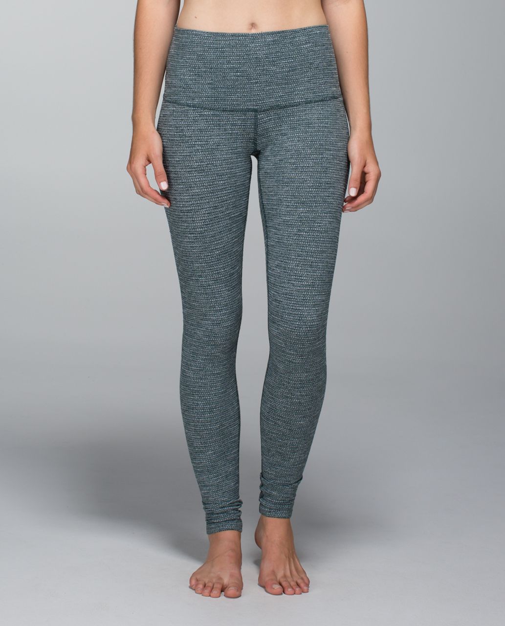 Lululemon Wunder Under Pant (Roll Down) - Coco Pique Fuel Green