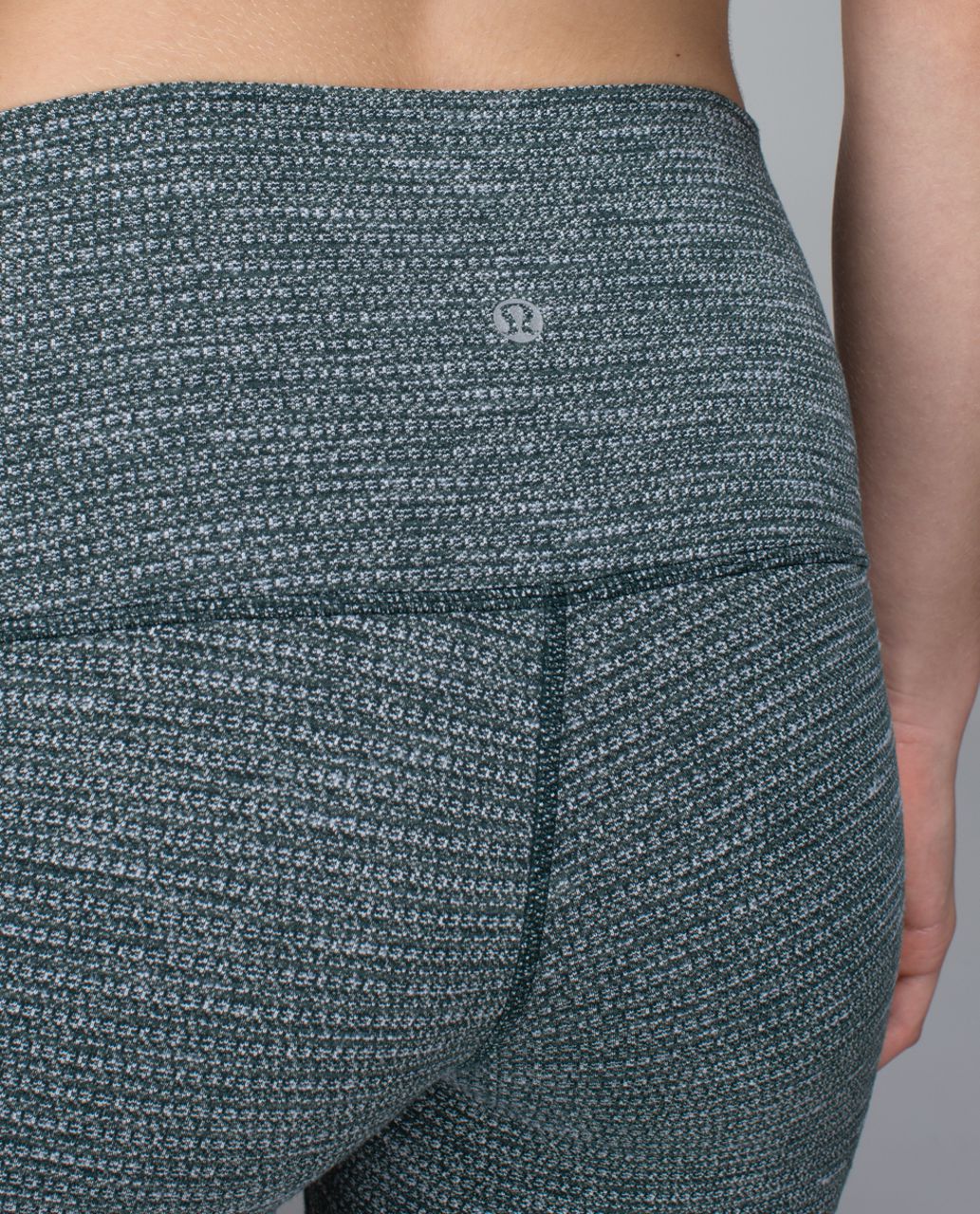 Lululemon Wunder Under Pant (Roll Down) - Coco Pique Fuel Green