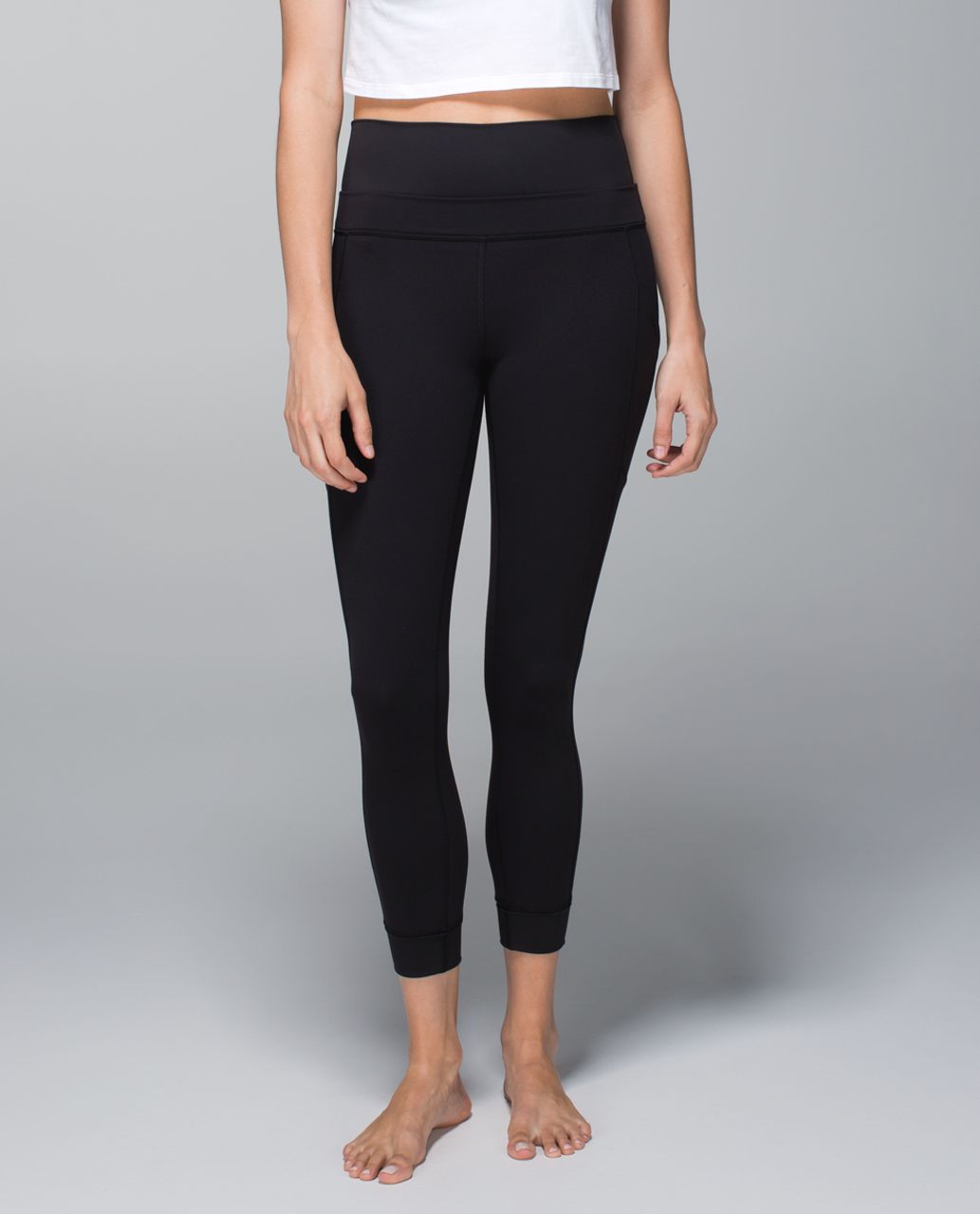 Lululemon En Route Crop *Full-On Luon - Black