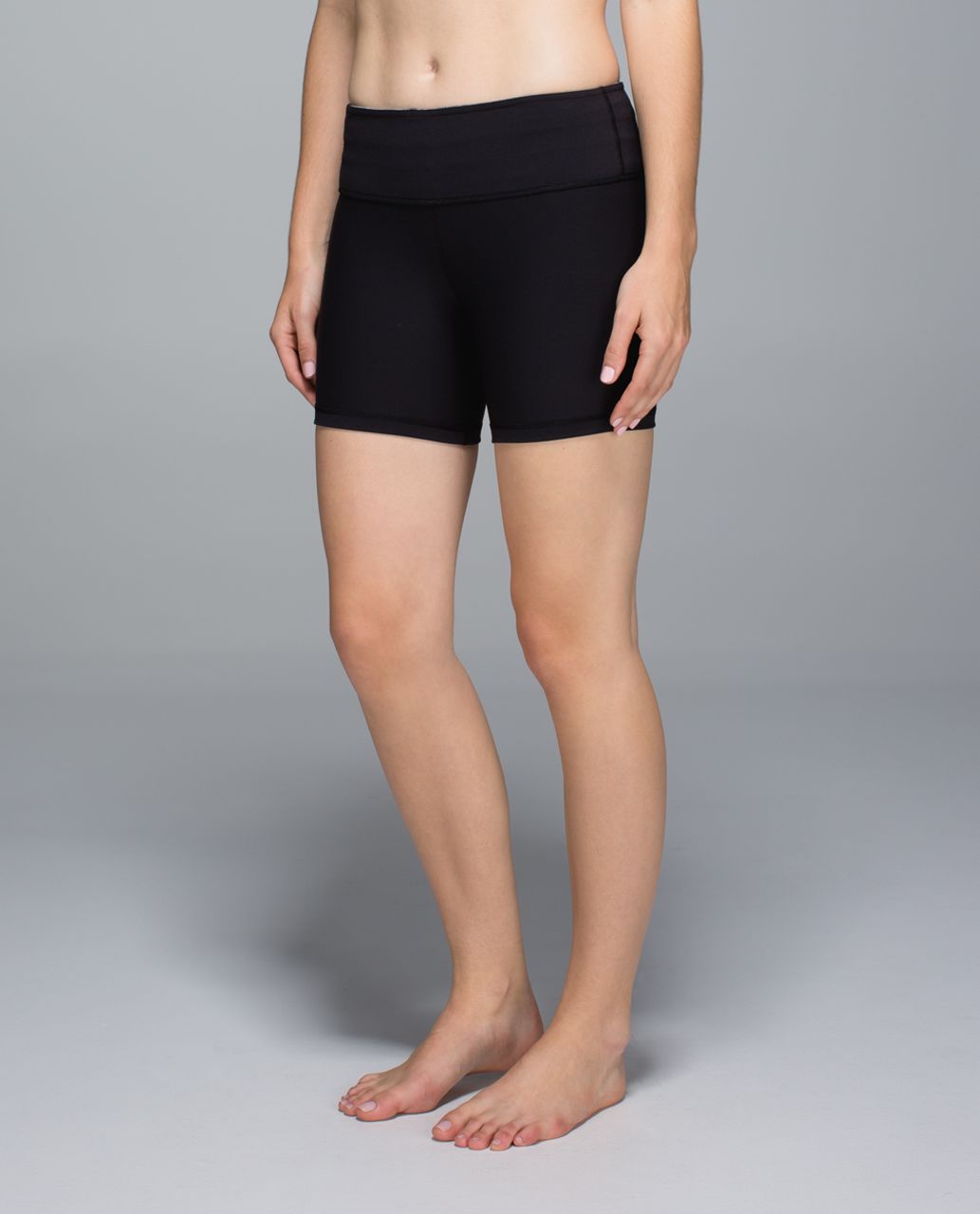 Lululemon Groove Short *Full-On Luon (Regular) - Black / Fa14 Quilt 12