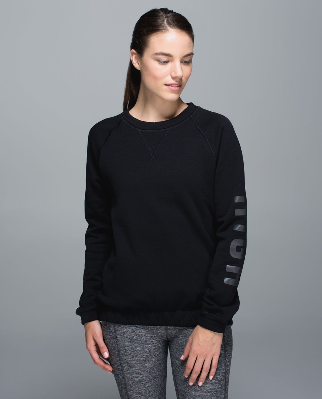 Lululemon Loungeful Crewneck Pullover - Black - lulu fanatics