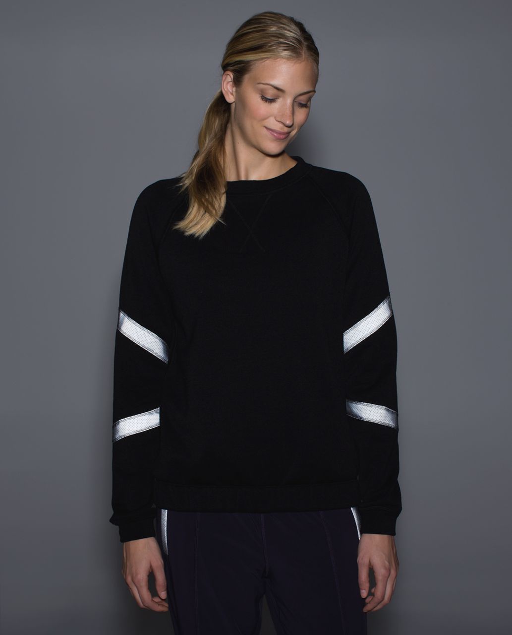 Lululemon Home Stretch Crew - Black /  Silver