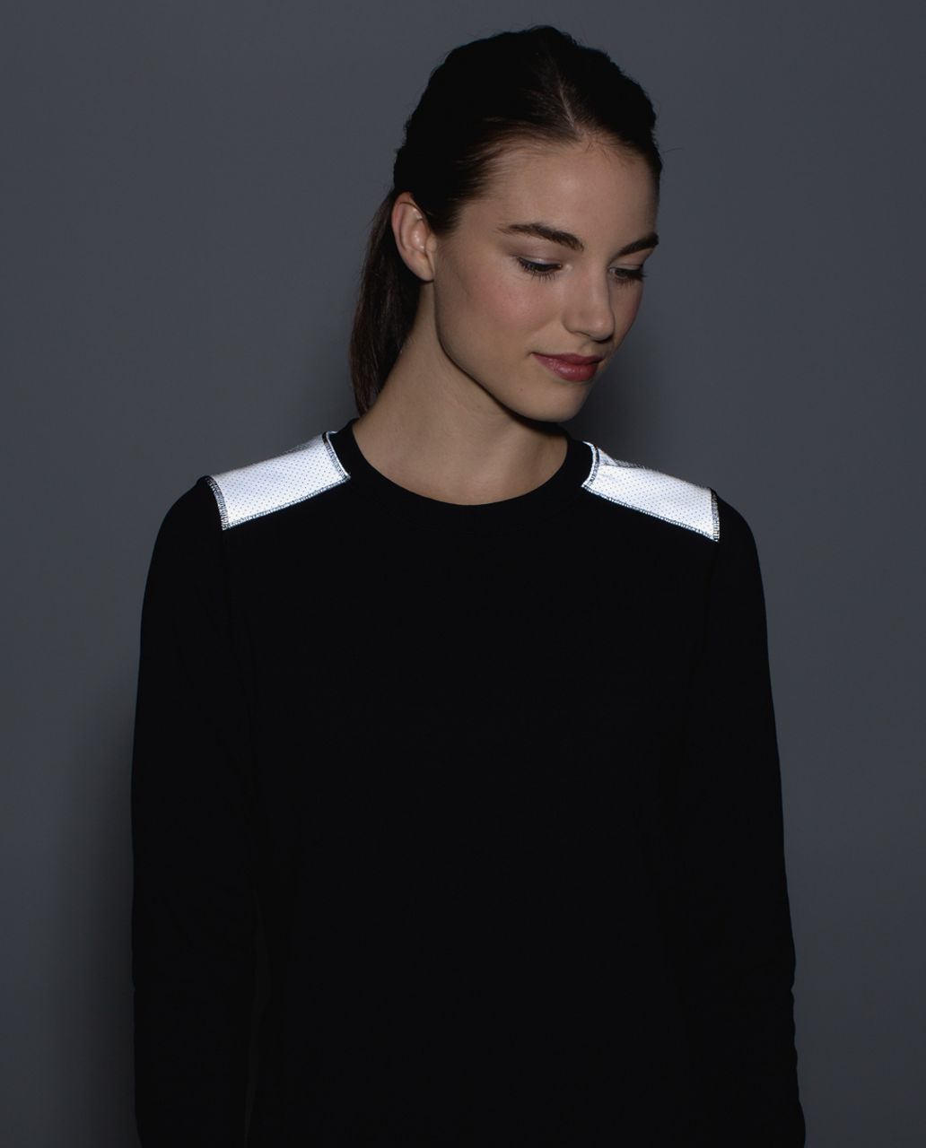 Lululemon In A Flash Long Sleeve - Hyper Stripe Black Soot / Black / Silver