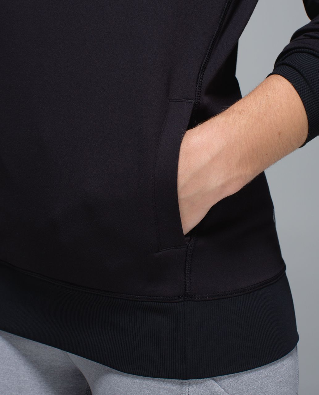 Lululemon In A Flash Long Sleeve - Hyper Stripe Black Soot / Black / Silver