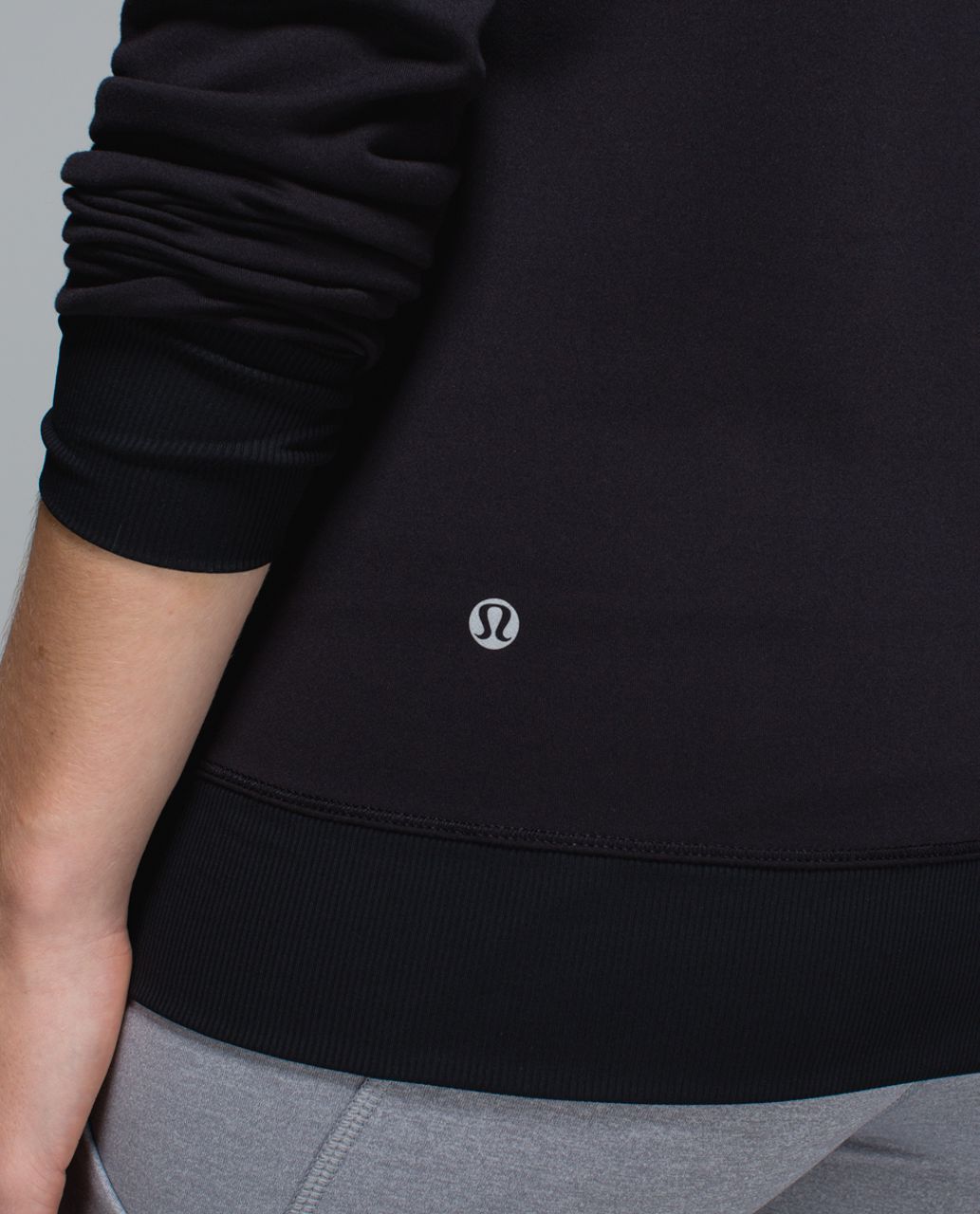 Lululemon In A Flash Long Sleeve - Hyper Stripe Black Soot / Black / Silver