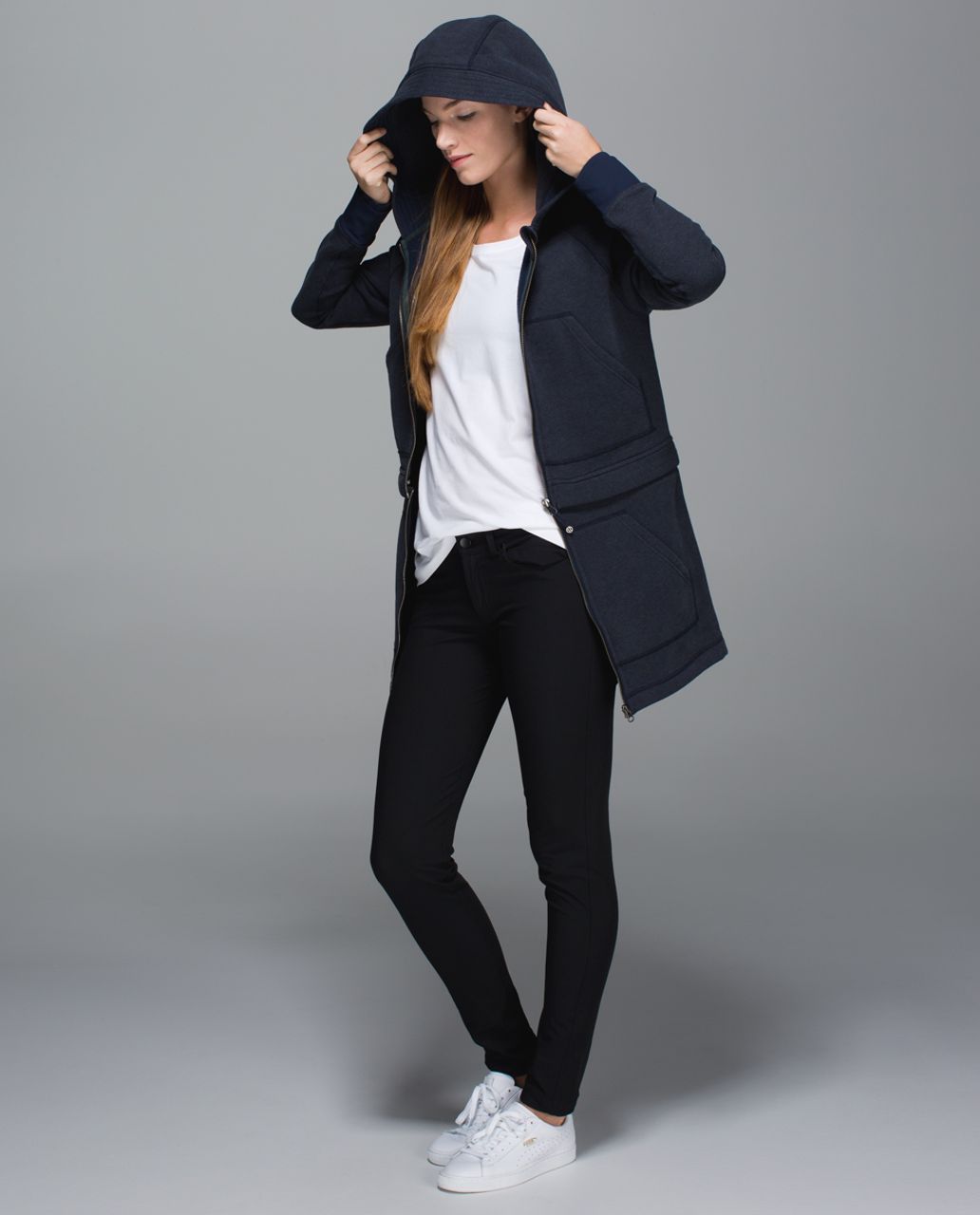 Lululemon Long & Short Of It Jacket - Heathered Inkwell / Inkwell