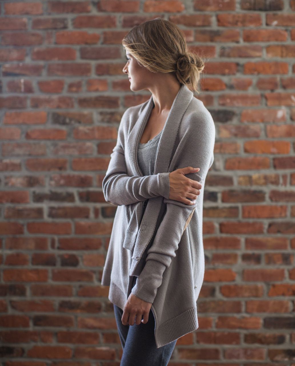 Lululemon Wrap It Up Sweater - Heathered Storm Grey