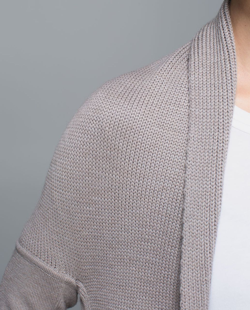 Lululemon Wrap It Up Sweater - Heathered Storm Grey - lulu fanatics