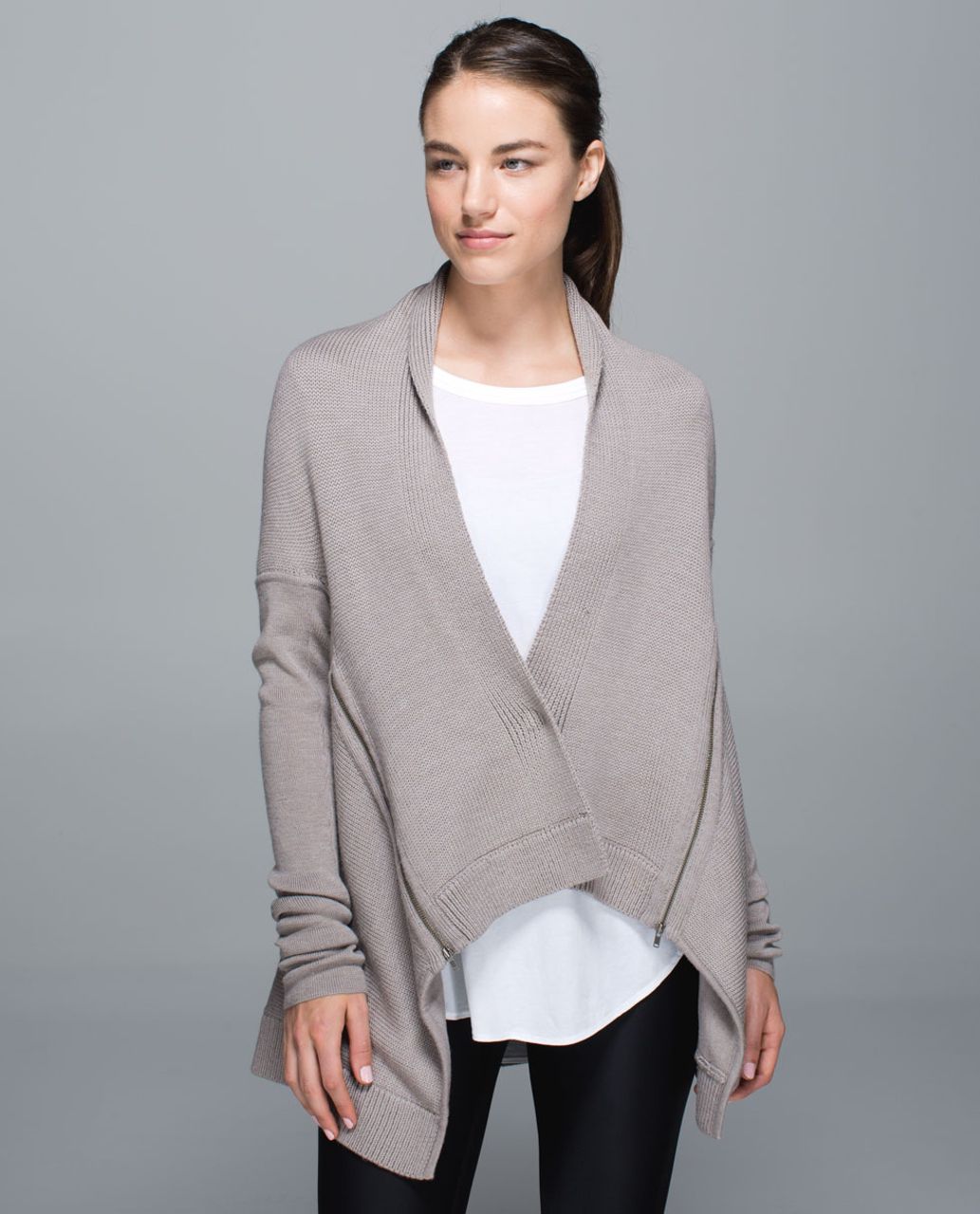 Lululemon Wrap It Up Sweater - Heathered Storm Grey